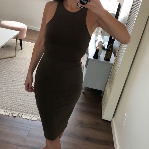 Lulus Dresses & Skirts - Olive Green Bodycon Midi Dress